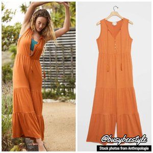 NWT Marina Tiered Wide-Leg Jumpsuit Small